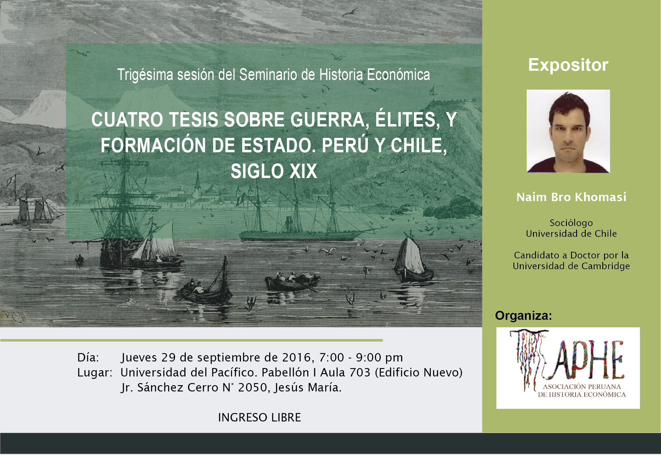 Afiche Taller 30 APHE Asociación Peruana de Historia Económica